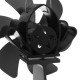 6 Blades Heat Powered Stove Fan Black Fireplace Log Wood Burner Eco-fan Quiet Home Fireplace Fan Efficient Heat Distribution 6 Blades Heat Powered Stove Fan Black Fireplace Log Wood Burner Eco-fan Quiet Home Fireplace Fan Efficient Heat Distribution