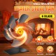 6 Blades Heat Powered Stove Fan Black Fireplace Log Wood Burner Eco-fan Quiet Home Fireplace Fan Efficient Heat Distribution 6 Blades Heat Powered Stove Fan Black Fireplace Log Wood Burner Eco-fan Quiet Home Fireplace Fan Efficient Heat Distribution