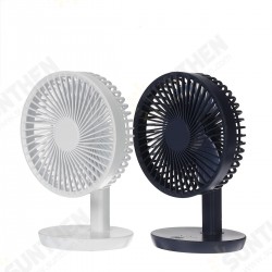 Adjustable Angle Desk Fan DC5V 3-Gear USB Charging Mini Fan Black/White For Outdoor Travle Camping Adjustable Angle Desk Fan DC5V 3-Gear USB Charging Mini Fan Black/White For Outdoor Travle Camping