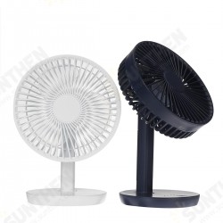 Adjustable Angle Desk Fan DC5V 3-Gear USB Charging Mini Fan Black/White For Outdoor Travle Camping Adjustable Angle Desk Fan DC5V 3-Gear USB Charging Mini Fan Black/White For Outdoor Travle Camping