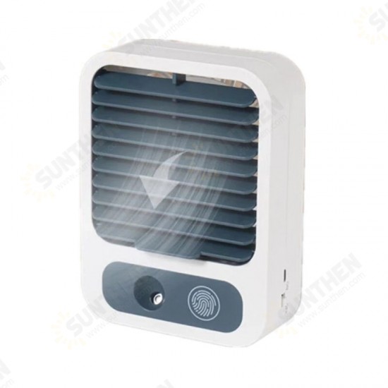 2021 Mini Portable Handheld Fan Air Conditioner Humidifier Rechargeable Mist Spray Summer Cooling Fan for Outdoor