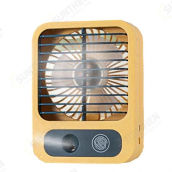 2021 Mini Portable Handheld Fan Air Conditioner Humidifier Rechargeable Mist Spray Summer Cooling Fan for Outdoor