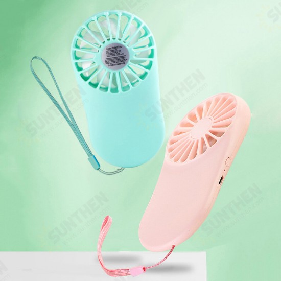 USB Charging Handheld Mini Fan Outdoor Lanyard Portable Small Electric Fan