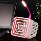 USB Small Fan Mini Electric Fan Mute Student Dormitory Office Desktop Pluggable Night Light Fans