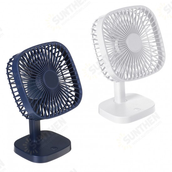 Black/White DC5V 3-Gear USB Charging Mini Fan Adjustable Angle Desk Fan For Outdoor Travle Camping