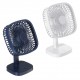 Black/White DC5V 3-Gear USB Charging Mini Fan Adjustable Angle Desk Fan For Outdoor Travle Camping