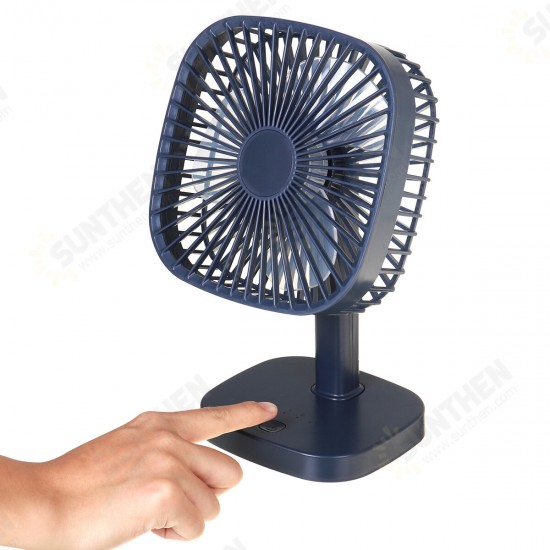 Black/White DC5V 3-Gear USB Charging Mini Fan Adjustable Angle Desk Fan For Outdoor Travle Camping