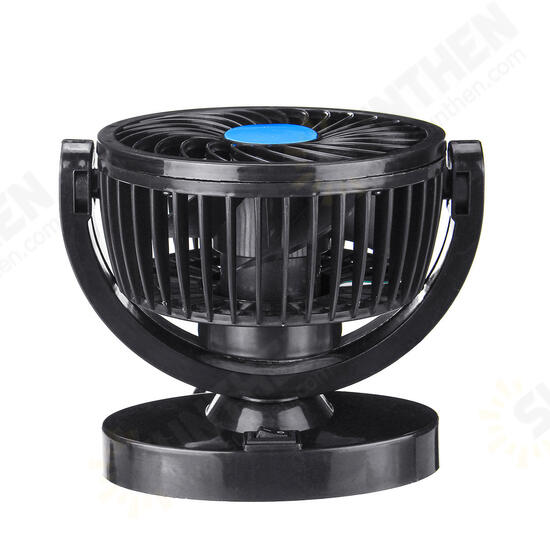 DC 12V/24V 360° All-Round Mini Auto Air Cooling Fan Adjustable Low Noise