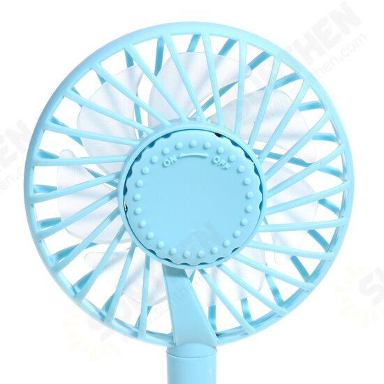 DC 5V 1A Neck Hanging Fan Dual Head Cooling Mini Fan USB Rechargeable Camping Travel