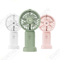 HF001 Ultrasonic Spray Handheld Fan Three Speeds Two Spray Modes Desktop Fan 2000mAh Long Battery Life from