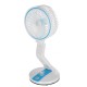 Foldable Mini Desktop Fan USB Rechargeable Fan Low Noise 2 Gear LED Adjustment