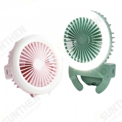 Handheld Phone Clip LED Fan Mini Folding 180° Rotation 2 Modes Fill Light 3 Speed Wind Fan Make-up Outdoors Camping Travel Handheld Phone Clip LED Fan Mini Folding 180° Rotation 2 Modes Fill Light 3 Speed Wind Fan Make-up Outdoors Camping Travel