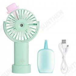 Handheld Spray Mini Fan 3-speed Adjustment USB Charging Lightweight Portable Outdoor Home Fan