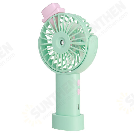 Handheld Spray Mini Fan 3-speed Adjustment USB Charging Lightweight Portable Outdoor Home Fan