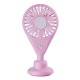 2.5W 5V 7 Blades Portable Mini USB Handheld Desktop Fan 2 Modes Cooling Wind Speed LED Light 800mAh Outdoor Travel