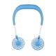 5V Portable Mini Hanging Neck Fan USB Rechargeable 3 Cooling Wind Modes 2000mAh