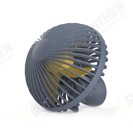 HF-200 Portable Mini Electronic Desktop Mushroom Shape Summer Cooling Fan 2 Grade Adjustment USB Charging Fan