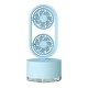 Mini Dual Head Fan 3 Speeds USB Rechargeable Air Condition Fan 400ml Water Tank Spray Humidification