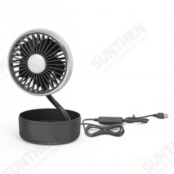Mini Electric Cooling Fan 3 Speed 5 Blade 360° Rotatable USB Air Fan Car Fan Outdoor Travel Home Office Mini Electric Cooling Fan 3 Speed 5 Blade 360° Rotatable USB Air Fan Car Fan Outdoor Travel Home Office