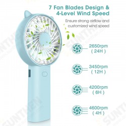 Mini USB Fan Small Standing Fan 4 Speeds 4000mAh Rechargeable Battery Powe Bank Mini USB Fan Small Standing Fan 4 Speeds 4000mAh Rechargeable Battery Powe Bank