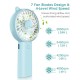 Mini USB Fan Small Standing Fan 4 Speeds 4000mAh Rechargeable Battery Powe Bank