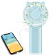 Mini USB Fan Small Standing Fan 4 Speeds 4000mAh Rechargeable Battery Powe Bank