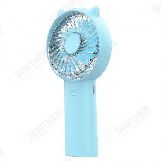 Mini USB Fan Small Standing Fan 4 Speeds 4000mAh Rechargeable Battery Powe Bank