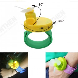 Mini USB Wrist Watch Fan Sports Travel Camping Cooling 5 Modes Mute White Light Mini USB Wrist Watch Fan Sports Travel Camping Cooling 5 Modes Mute White Light