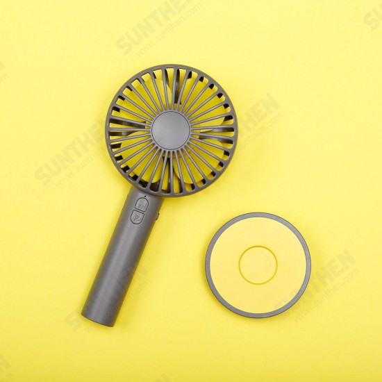 Portable Creative Macaron Design USB Rechargeable 2 Modes Desktop Handheld Fan with Mirror Base Portable Creative Macaron Design USB Rechargeable 2 Modes Desktop Handheld Fan with Mirror Base