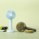 Portable Creative Macaron Design USB Rechargeable 2 Modes Desktop Handheld Fan with Mirror Base Portable Creative Macaron Design USB Rechargeable 2 Modes Desktop Handheld Fan with Mirror Base