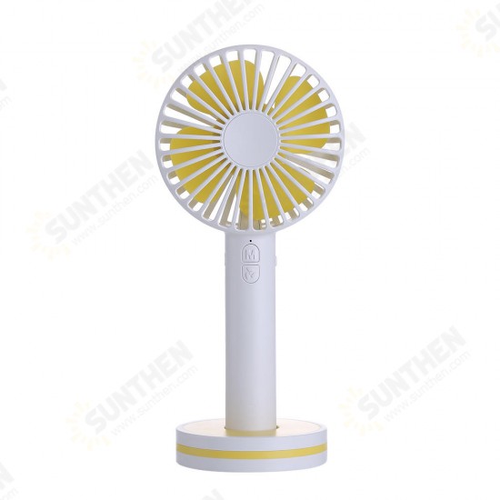 Portable Creative Macaron Design USB Rechargeable 2 Modes Desktop Handheld Fan with Mirror Base Portable Creative Macaron Design USB Rechargeable 2 Modes Desktop Handheld Fan with Mirror Base