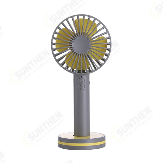 Portable Creative Macaron Design USB Rechargeable 2 Modes Desktop Handheld Fan with Mirror Base Portable Creative Macaron Design USB Rechargeable 2 Modes Desktop Handheld Fan with Mirror Base