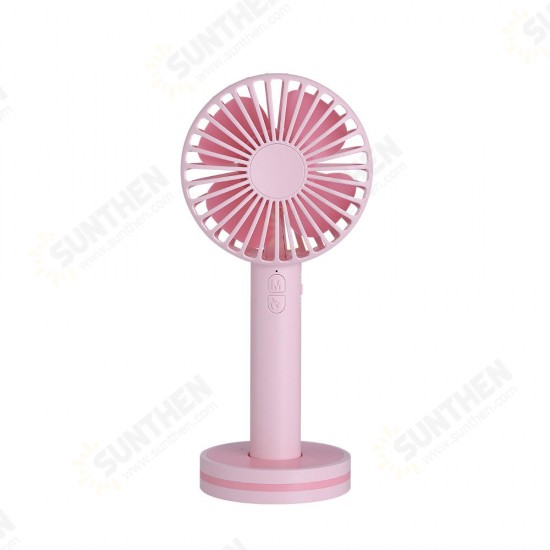 Portable Creative Macaron Design USB Rechargeable 2 Modes Desktop Handheld Fan with Mirror Base Portable Creative Macaron Design USB Rechargeable 2 Modes Desktop Handheld Fan with Mirror Base