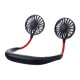 Portable Mini Fan Neckband Lazy Neck Hanging Style Cooling Air USB Rechargeable