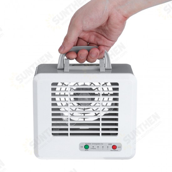 Portable Mini USB Air Cooler Conditioner Desk Fan Rechargeable Cooling Fan