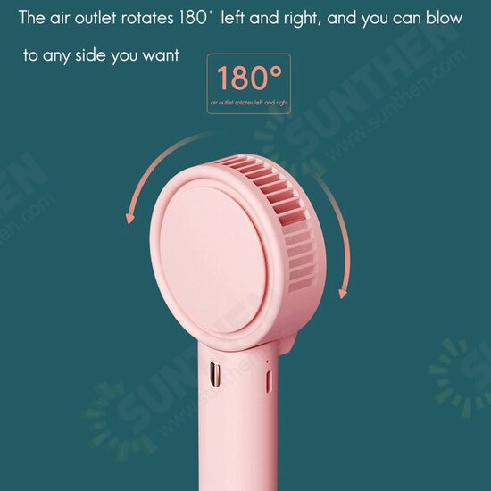 Protable Handheld Bladeless Fan Mini Hanging Neck Fan Desktop Cooling Fan 3 Gear USB Charging Low Noise Protable Handheld Bladeless Fan Mini Hanging Neck Fan Desktop Cooling Fan 3 Gear USB Charging Low Noise