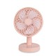 YS2911 Table Fan Mini Portable USB Charging Fan Low Noise Durable Life Natural Wind Lightweight Fan