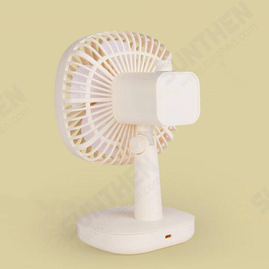 YS2911 Table Fan Mini Portable USB Charging Fan Low Noise Durable Life Natural Wind Lightweight Fan