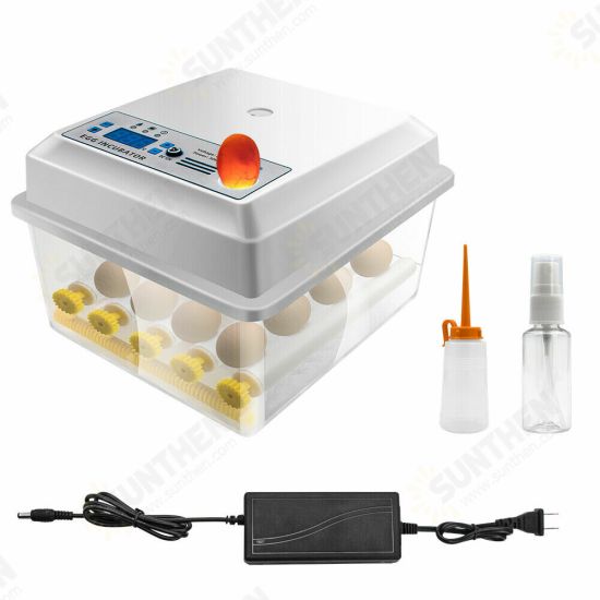 110-220V 16 Eggs Mini Fully Automatic Incubators Small Egg Hatcher Chicken Bird Egg