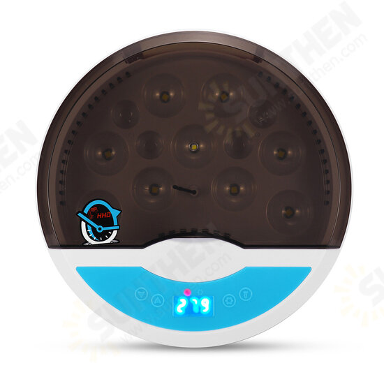 Digital Automatic Incubator 9 Eggs Chicken LED Light Hatcher Turning Temperature Incubator Digital Automatic Incubator 9 Eggs Chicken LED Light Hatcher Turning Temperature Incubator