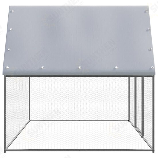 150778 Chicken Cage 3x2x2 m Galvanised Steel Pet Supplies Rabbit House Pet Home Puppy Bedpen Fence Playpen