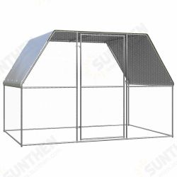 150778 Chicken Cage 3x2x2 m Galvanised Steel Pet Supplies Rabbit House Pet Home Puppy Bedpen Fence Playpen 150778 Chicken Cage 3x2x2 m Galvanised Steel Pet Supplies Rabbit House Pet Home Puppy Bedpen Fence Playpen