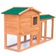 170162 Outdoor Rabbit Hutch Small Animal House Pet Cage Wood Pet Supplies Rabbit House Pet Home Puppy Bedpen Fence Playpen