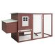 170164 Outdoor Chicken Cage Hen House with 1 Egg Cage Wood Pet Supplies Rabbit House Pet Home Puppy Bedpen Fence Playpen