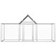 144559 Chicken Cage Coop 3x1x1.5 m Galvanised Steel Pet Supplies Rabbit House Pet Home Puppy Bedpen Fence Playpen