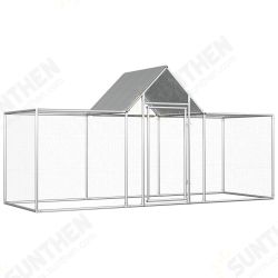 144559 Chicken Cage Coop 3x1x1.5 m Galvanised Steel Pet Supplies Rabbit House Pet Home Puppy Bedpen Fence Playpen 144559 Chicken Cage Coop 3x1x1.5 m Galvanised Steel Pet Supplies Rabbit House Pet Home Puppy Bedpen Fence Playpen