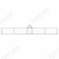 144561 Chicken Cage Coop 9x1x1.5 m Galvanised Steel Pet Supplies Rabbit House Pet Home Puppy Bedpen Fence Playpen 144561 Chicken Cage Coop 9x1x1.5 m Galvanised Steel Pet Supplies Rabbit House Pet Home Puppy Bedpen Fence Playpen