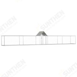 144561 Chicken Cage Coop 9x1x1.5 m Galvanised Steel Pet Supplies Rabbit House Pet Home Puppy Bedpen Fence Playpen 144561 Chicken Cage Coop 9x1x1.5 m Galvanised Steel Pet Supplies Rabbit House Pet Home Puppy Bedpen Fence Playpen