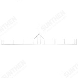 144564 Chicken Cage Coop 14x2x2 m Galvanised Steel Pet Supplies Rabbit House Pet Home Puppy Bedpen Fence Playpen 144564 Chicken Cage Coop 14x2x2 m Galvanised Steel Pet Supplies Rabbit House Pet Home Puppy Bedpen Fence Playpen