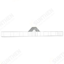 144564 Chicken Cage Coop 14x2x2 m Galvanised Steel Pet Supplies Rabbit House Pet Home Puppy Bedpen Fence Playpen 144564 Chicken Cage Coop 14x2x2 m Galvanised Steel Pet Supplies Rabbit House Pet Home Puppy Bedpen Fence Playpen